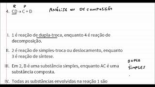 Reações na química Simplestroca duplatroca síntese e análise [upl. by Essinger]