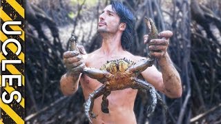 Mud Crab and Goanna Caught in Tidal Zone with Andrew Ucles [upl. by Lytsirk]