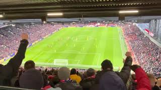 I See The Stretford End Arising  Fans Celebrate After Fred’s Goal  United 10 Crystal Palace MUFC [upl. by Doak]