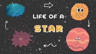 Life Cycle of a Star  Gravity and Fusion Science for Kids [upl. by Charmaine95]