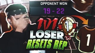 1 V 1 AGAINST TRASH TALKER LOSER HAS TO RESET THEIR MYPARK REP 😱😳😨 [upl. by Issor444]