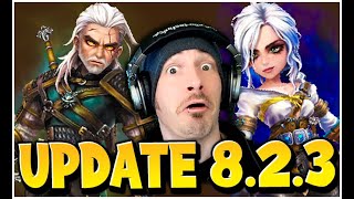 WITCHER SKILLS are Here Summoners War Update 823 [upl. by Adamsun]