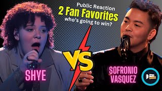 Fans React Sofronio vs Shye Who Will Dominate The Voice Finale [upl. by Yeuh138]