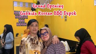 Grand Opening Gubhida Korean BBQ kuliner makan [upl. by Ahsenal]