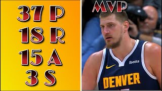 Nikola Jokić triple double highlights vs the Dallas Maverics [upl. by Arola597]