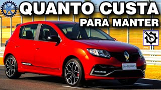 SANDERO RS 2016 20 16v flex manual  QUANTO CUSTA para manter [upl. by Normak]