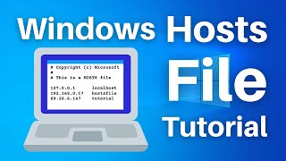 How to Edit the Hosts File on Windows 10 [upl. by Ania]