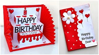 DIY  Happy Birthday greeting card for best friend  Birthday card ideas easy Handmade [upl. by Nabru]