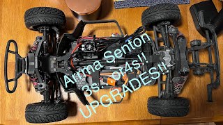 Arrma Senton 3s…4s RC CAR Upgrades update HOBBYWING MAX10 6s shocks proline tires [upl. by Barnett]