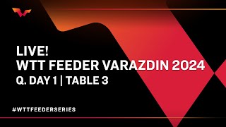 LIVE  T3  Qualifying Day 1  WTT Feeder Varazdin 2024 [upl. by Zil]