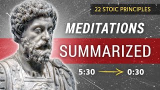 My Summary of The Meditations of Marcus Aurelius  22 Stoic Principles [upl. by Aita]