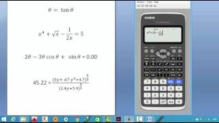 حل المعادلات غير الخطية باستخدام الآلة الحاسبة solving nonlinear eqns by calculator [upl. by Maurreen920]