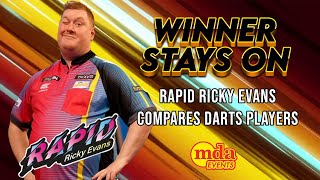 Rapid Ricky Evans plays winner stays on with Darts Players [upl. by Akisey]