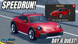 🎅🏻SPEEDRUN DAY 6 QUEST in Car Dealership Tycoon cardealershiptycoon roblox [upl. by Penn]