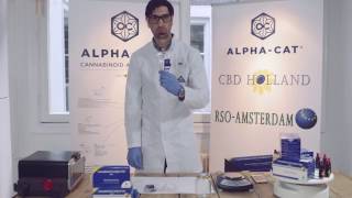 AlphaCAT Cannabinoid Analysis Test kit demo video [upl. by Aetnahc]