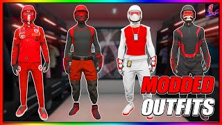 GTA 5 HOW TO GET MULTIPLE RED MODDED OUTFITS AFTER PATCH 167  GTA Online [upl. by Htir]