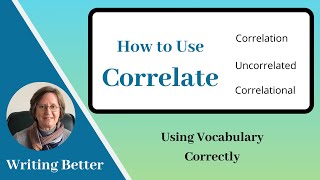 Improve your Vocabulary Correlate [upl. by Anavlys]