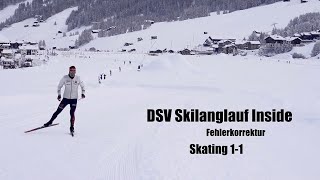 DSV Skilanglauf Inside Fehlerkorrektur Skating 11 [upl. by Nettie]