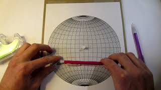 How to construct a stereonet for plotting geologic structures [upl. by Ayekram]