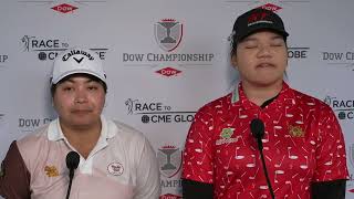 Meechai amp Yoktuan Friday Flash Interview 2024 Dow Championship © LPGA [upl. by Ahsinelg]