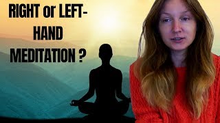 Difference Between Left and Right Hand Meditation Paths  Simona Rich [upl. by Lemraj]