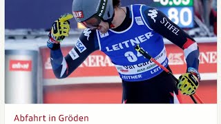 Ski Alpin Mens shortened Downhill GrödenITA Highlights 2023  by WeedyLove [upl. by Eifos]