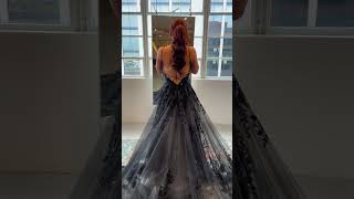 Tulle Lace Black Wedding Dress CW3006  Cocomelody Wedding Shops [upl. by Attenyt981]