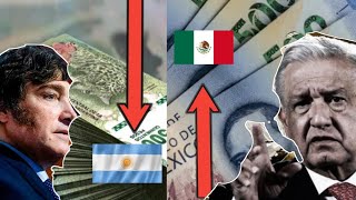 Peso Mexicano vs Peso Argentino la MONEDA MEXICANA arrasa en LATINOAMERICA [upl. by Leinadnhoj]