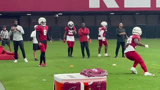 Highlights Cardinals First Padded Day of Training Camp [upl. by Armallas]