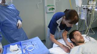 Central Venous Catheter Insertion Demonstration [upl. by Minta520]