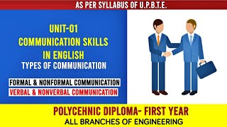 04 COMMUNICATION SKILLS FORMAL INFORMAL VERBAL NONVERBAL communicationskills polytechnic [upl. by Caitrin]