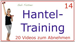 1420❗️25 min Hantel Training  kompaktes Workout für straffe Arme Po und Bauch [upl. by Gargan]