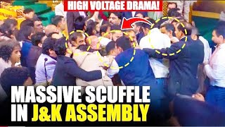 High voltage drama Massive scuffle breaks out in JampK Assembly over Article 370 [upl. by Polish]