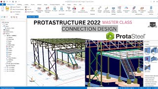 PROTA STEEL COMPLETE CONNECTION DESIGN IN PROTASTRUCTURE 2022 [upl. by Anitsirhcairam421]