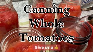 Canning Whole tomatoes Denali pressure canning [upl. by Leuamme]