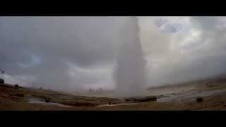 Iceland Geysir Strokkur geyser [upl. by Lilithe]