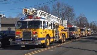 2023 ChesterNJ Fire Department New Years Day Firetruck Parade 1123 [upl. by Ammadas]