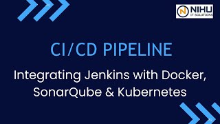 CICD Pipeline Project in Jenkins on AWS using Docker SonarQube and Kubernetes [upl. by Rainer]