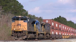 CSX SD70ACes Galore All 4 Leading [upl. by Buseck]