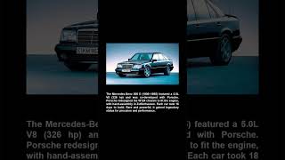 The MercedesBenz 500 E 1990–1995 featured a 50L V8 326 hp and was codeveloped with Porsche [upl. by Ringe946]