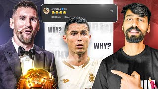 Why Ronaldo Taunts Messi for Ballon Dor 2023  Messi Shuts Barcelona Rumour  Divyansh [upl. by Madelon691]