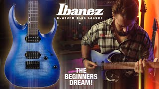 NEVER BUY ON SPEC ALONE  Ibanez RGA42FM Blue Lagoon Guitar Review [upl. by Oicirtap]