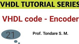 vhdl VHDL code Decimal to BCD Encoder [upl. by Ennej]