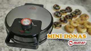 Cómo hacer mini donas receta rápida y deliciosa 🍩 [upl. by Sarad]