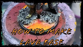 Comment faire des socles LaveHow to make lava bases Beginner [upl. by Salkcin540]