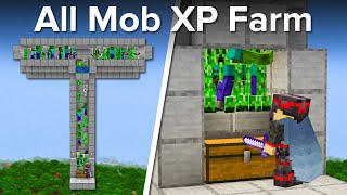 Minecraft EASY All Mob XP Farm  46 Levels and 2000 Items Perh [upl. by Samford]