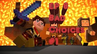 Minecraft Story Mode Episode 8 A Journeys End  BadOdd Choices Part 1 [upl. by Nehtanoj486]