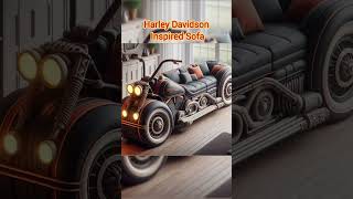 Harley Davidson Inspired Sofa gvith feedshorts harleydavidson shorts viral viralvideos [upl. by Ennirok]