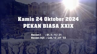 Renungan Harian Katolik Kamis 24 Oktober 2024 [upl. by Benoite]