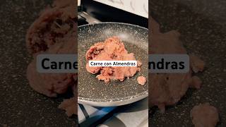 Receta fácil y rápida carne con almendras shorts asmrfood [upl. by Chantalle796]